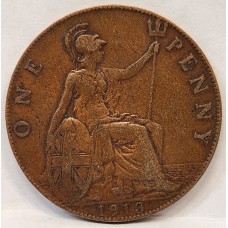GREAT BRITAIN UK 1913 . ONE 1 PENNY